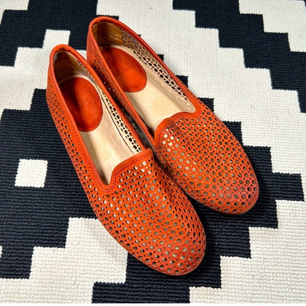 Frye Leather Jillian Perforated Slippers - Picture 1 of 11